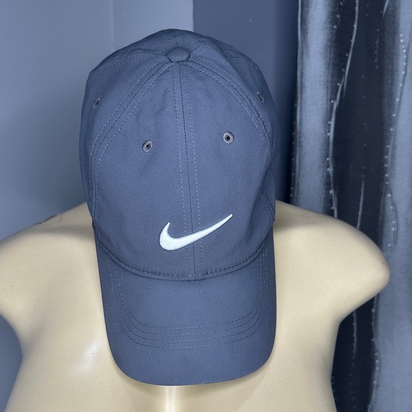 Nike Legacy91 Adri-Fit Dark Gray Cap with White Logo - Picture 1 of 6